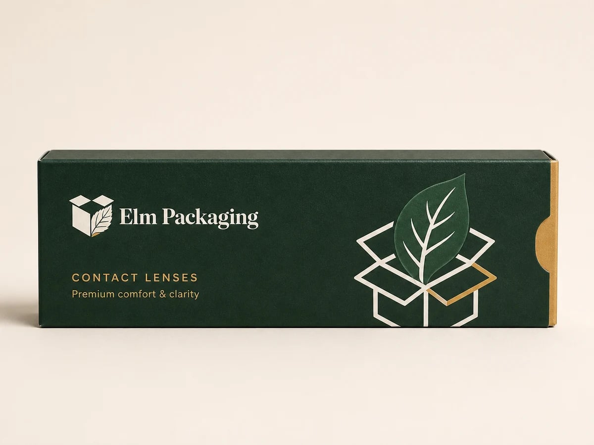Custom Contact Lens Packaging with custom brand printing