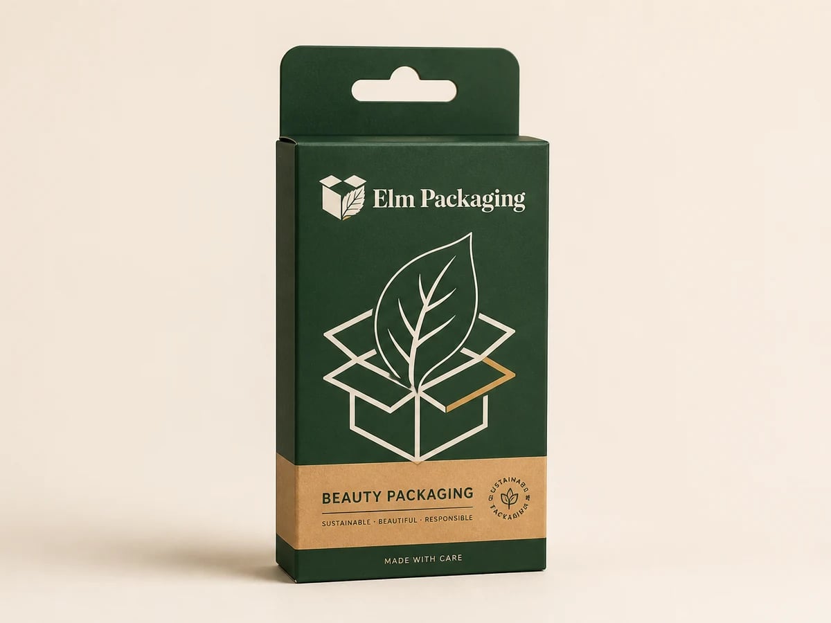 Custom Cosmetic Retail Packaging with custom brand printing