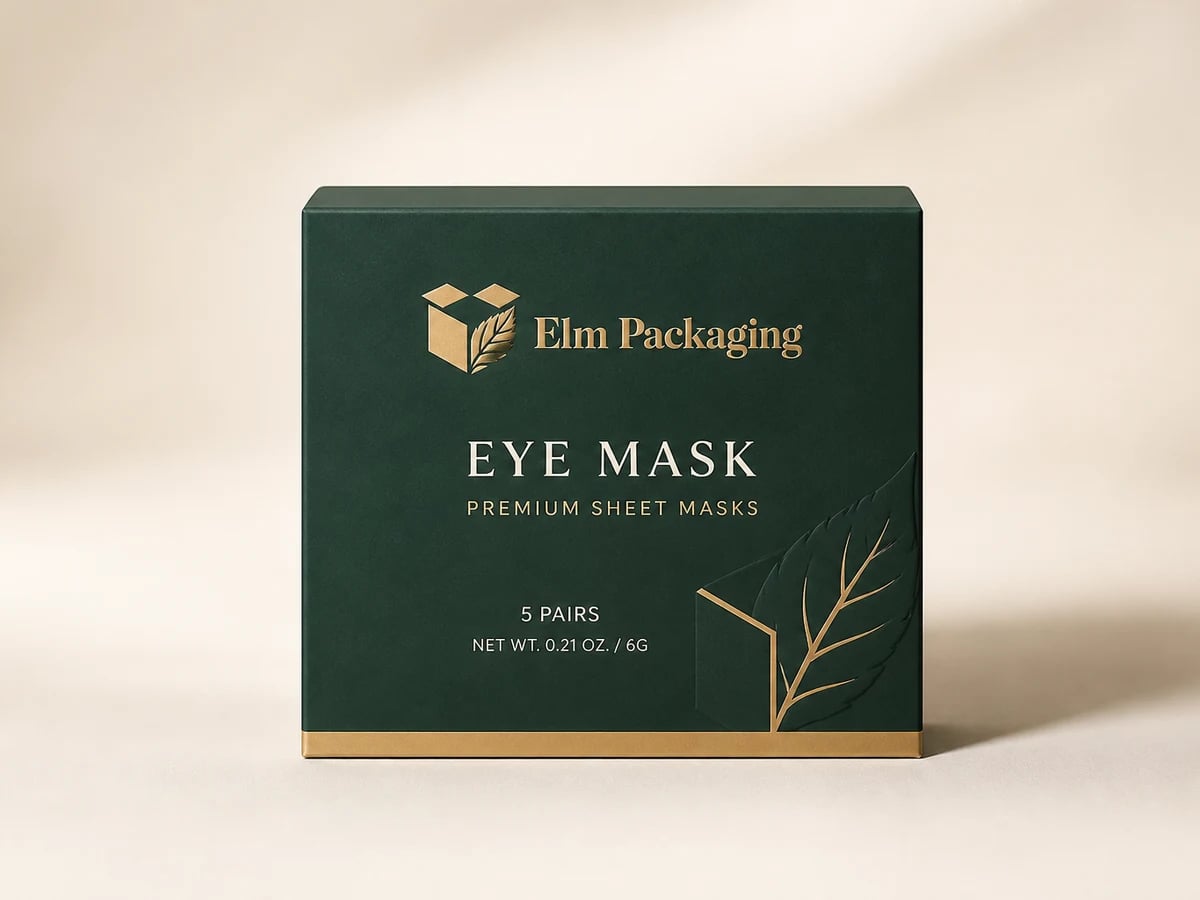 Custom Eye Mask Packaging with custom brand printing