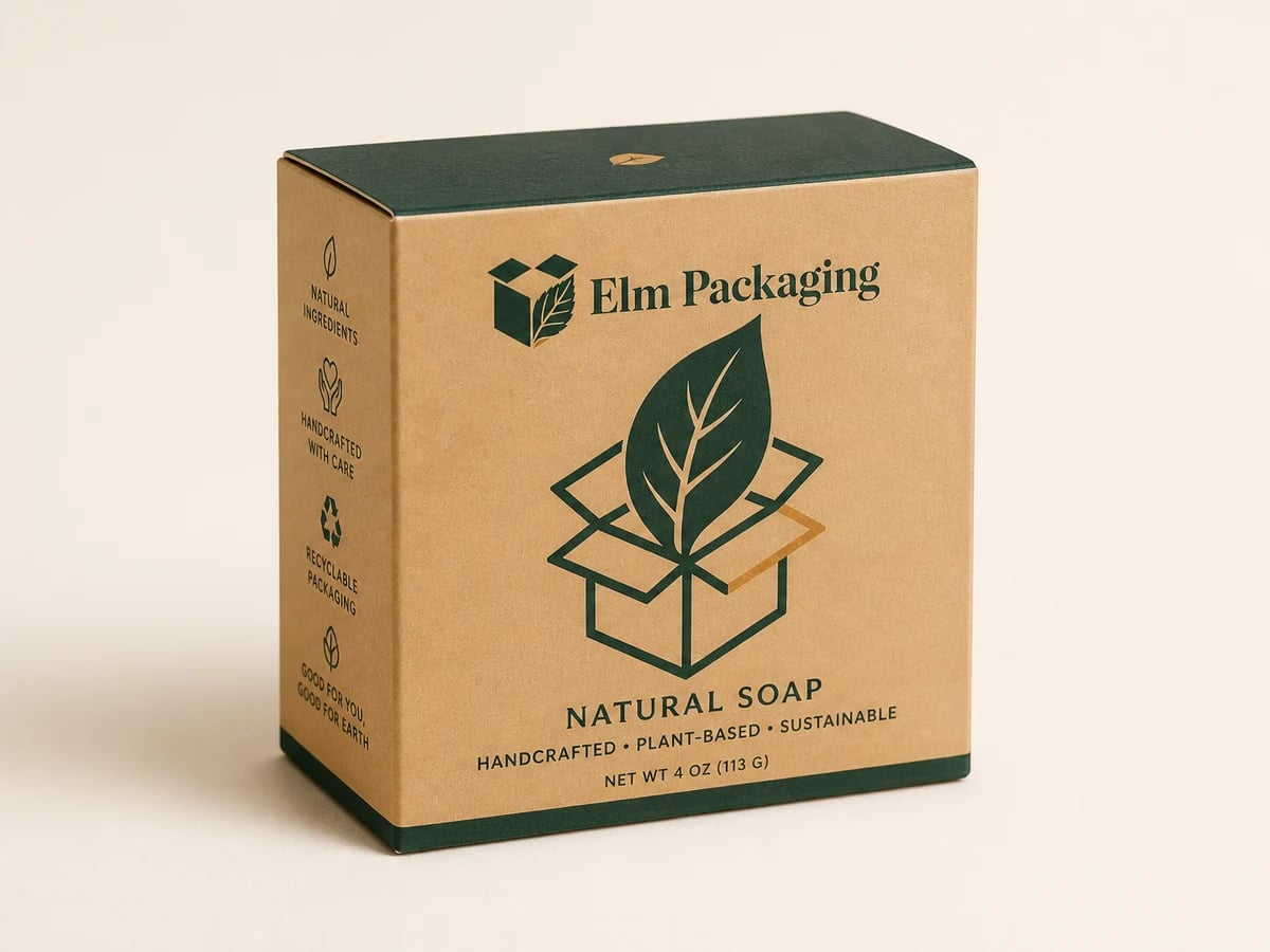 Custom Kraft Soap Boxes with custom brand printing