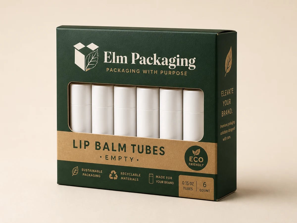 Custom Lip Balm Tubes Packaging with custom brand printing