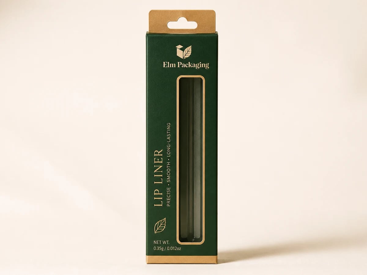 Custom Lip Liner Packaging with custom brand printing