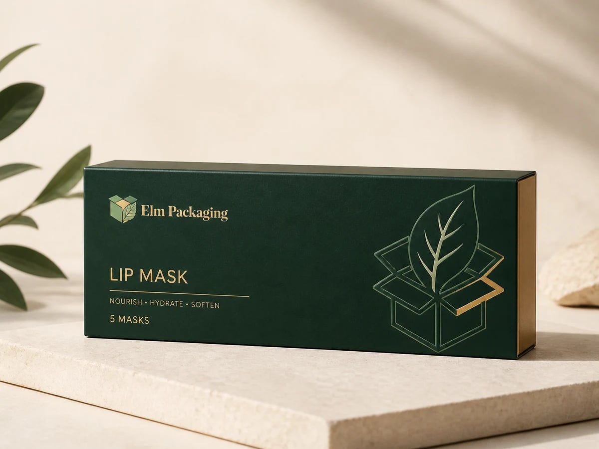 Custom Lip Mask Packaging with custom brand printing