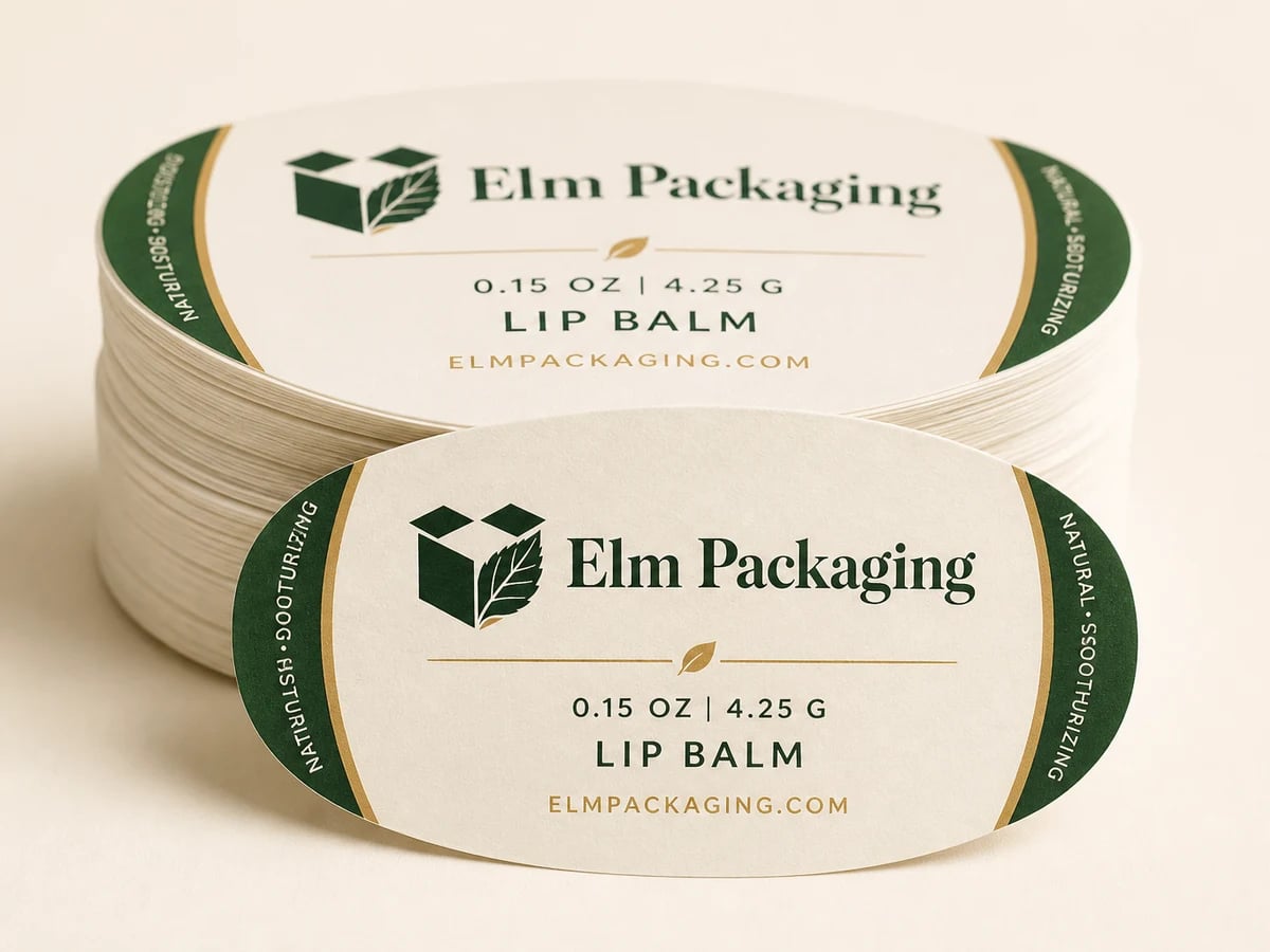 Custom Lip Balm Labels with custom brand printing