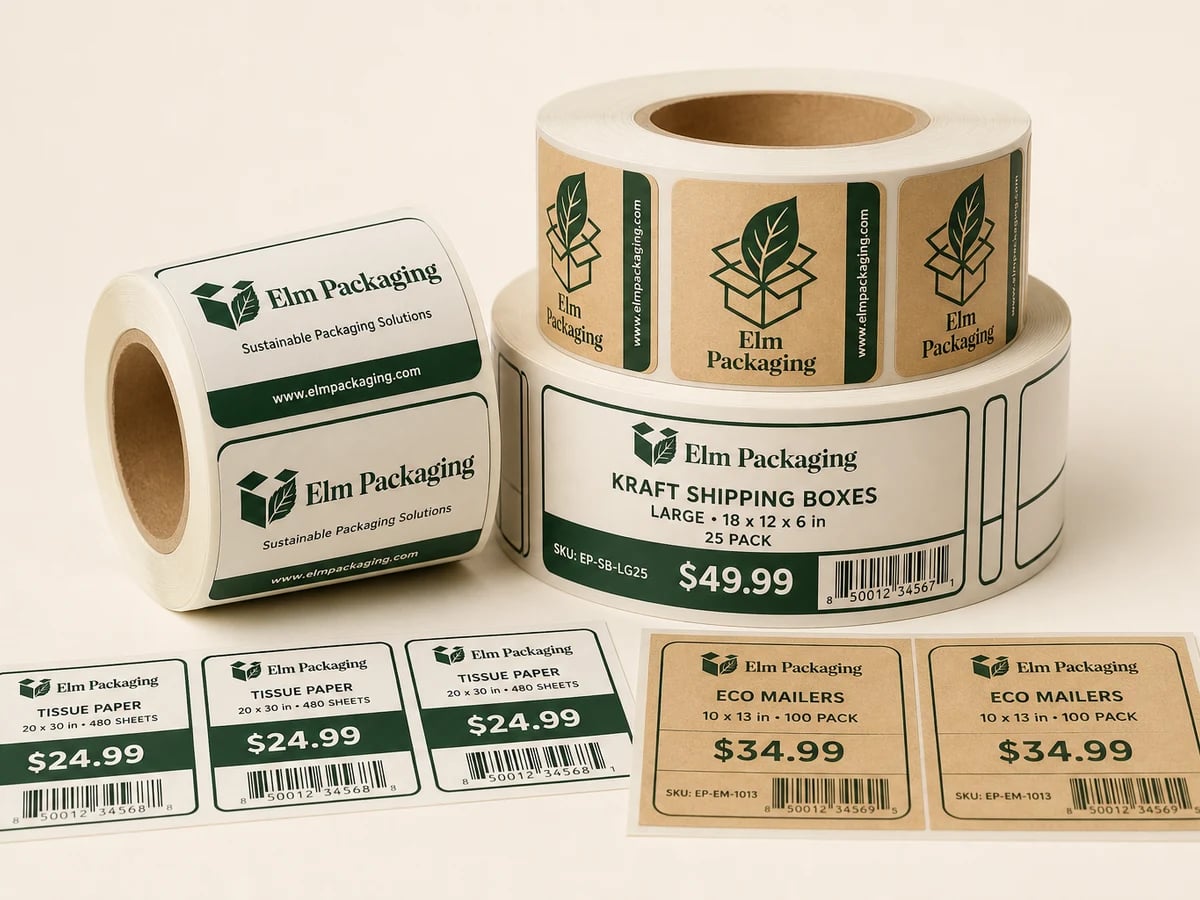 Custom Retail Labels with custom brand printing