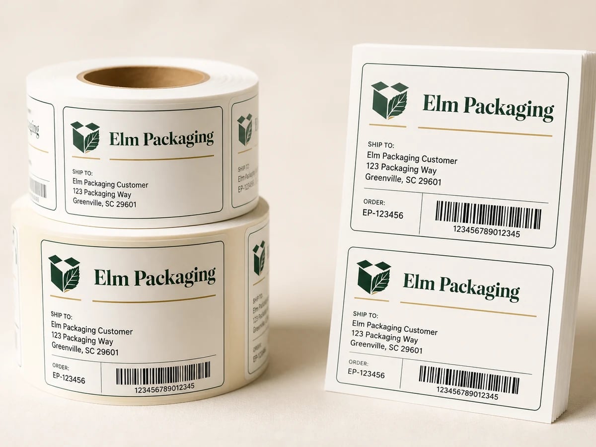 Custom Shipping Labels with custom brand printing