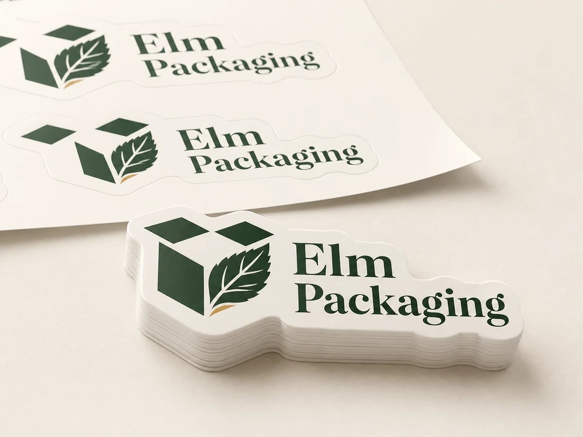 Custom Business Stickers with custom brand printing