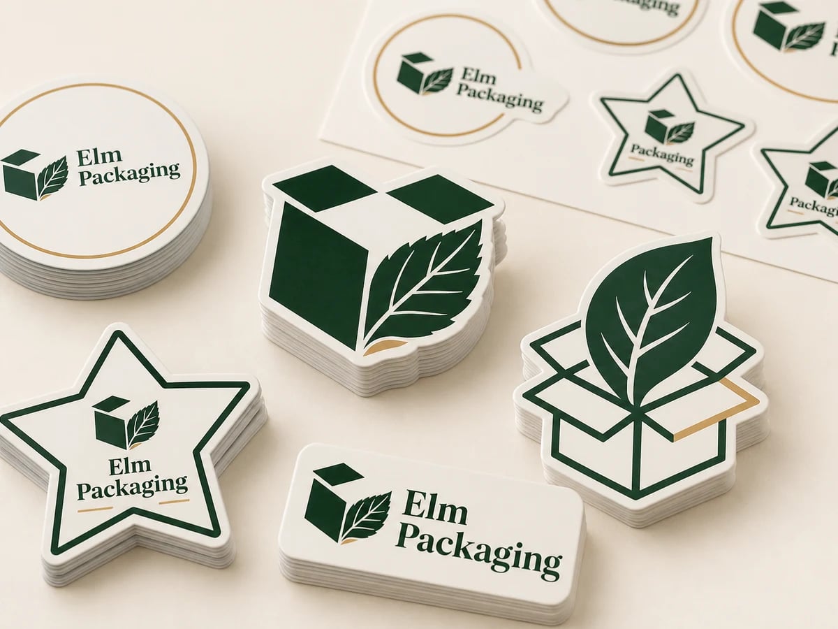 Custom Die Cut Stickers with custom brand printing