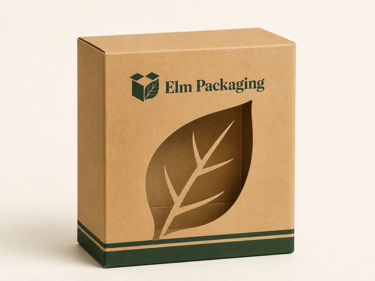 Custom Kraft Boxes with Die Cut with custom brand printing