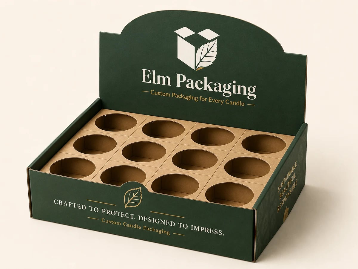 Custom Candle Display Boxes with custom brand printing