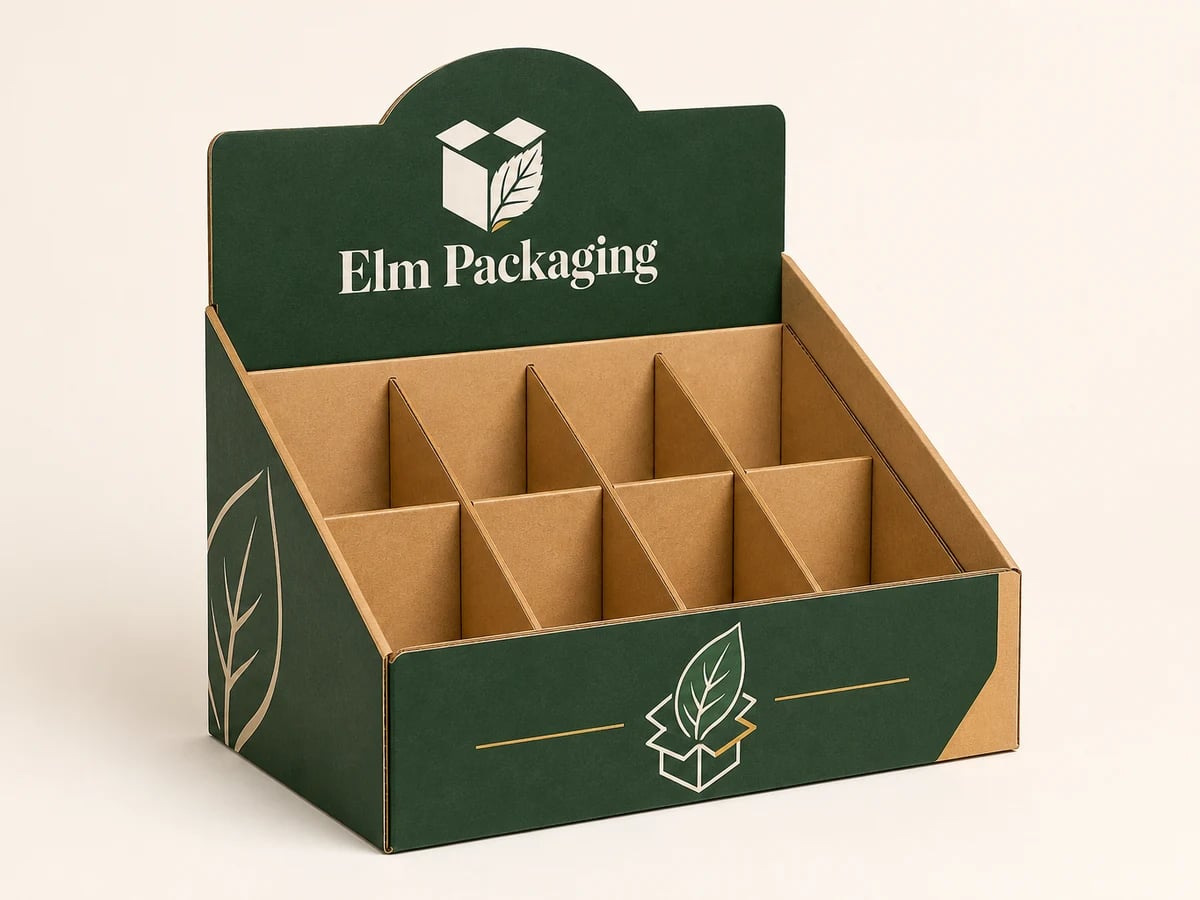 Custom Counter Display Cardboard Boxes with custom brand printing