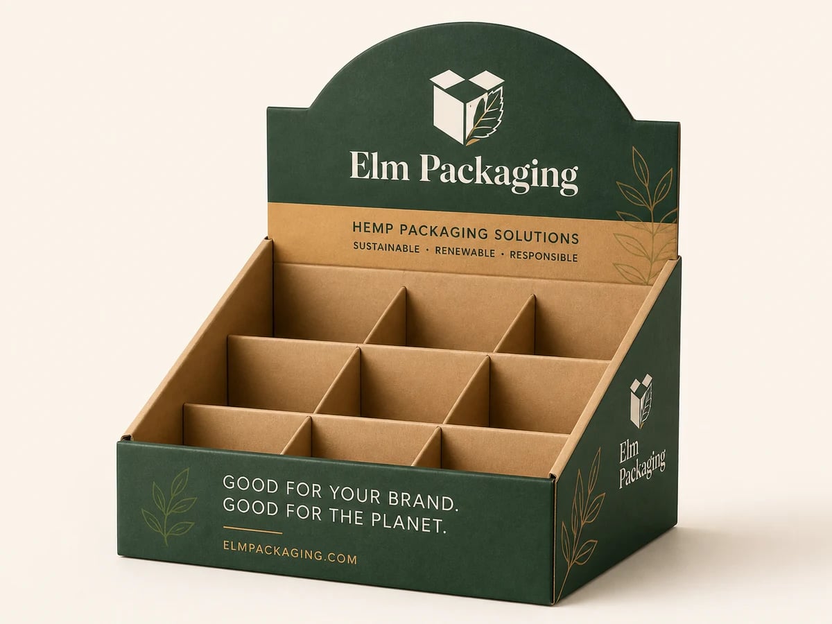 Custom Hemp Display Boxes with custom brand printing
