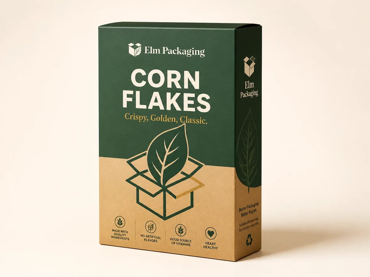 Custom Corn Flakes Boxes with custom brand printing