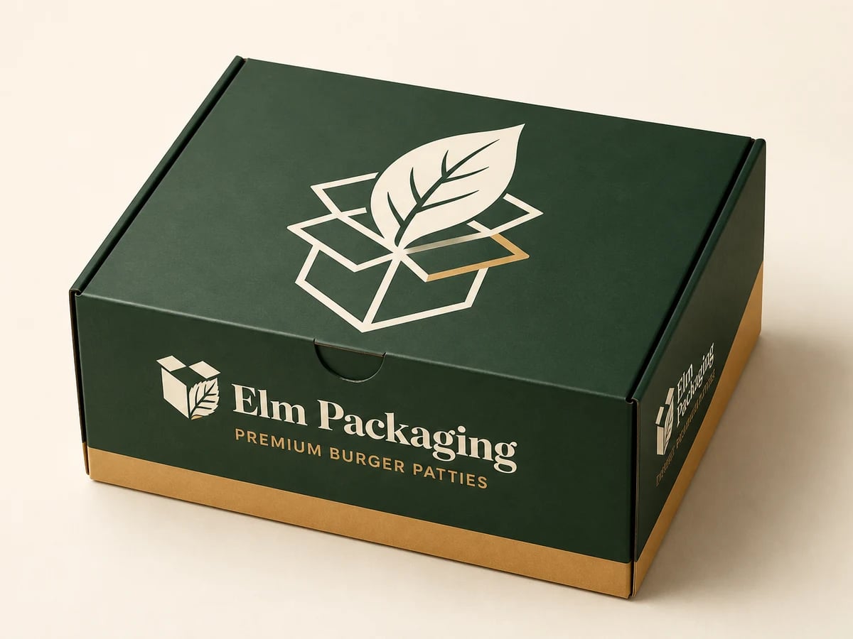 Custom Hamburger Patty Boxes with custom brand printing