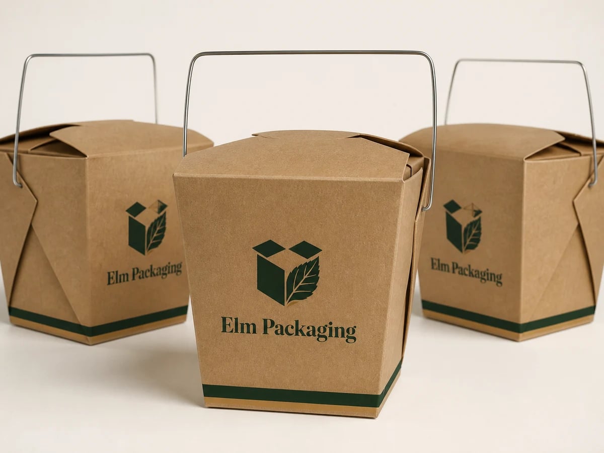 Custom Paper Lunch Boxes with custom brand printing