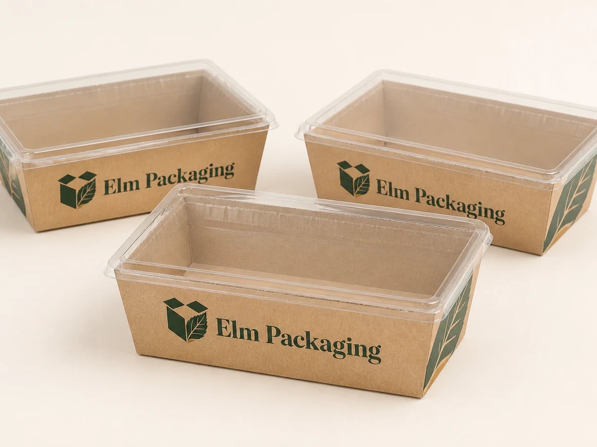 Custom Pasta Salad Boxes with custom brand printing