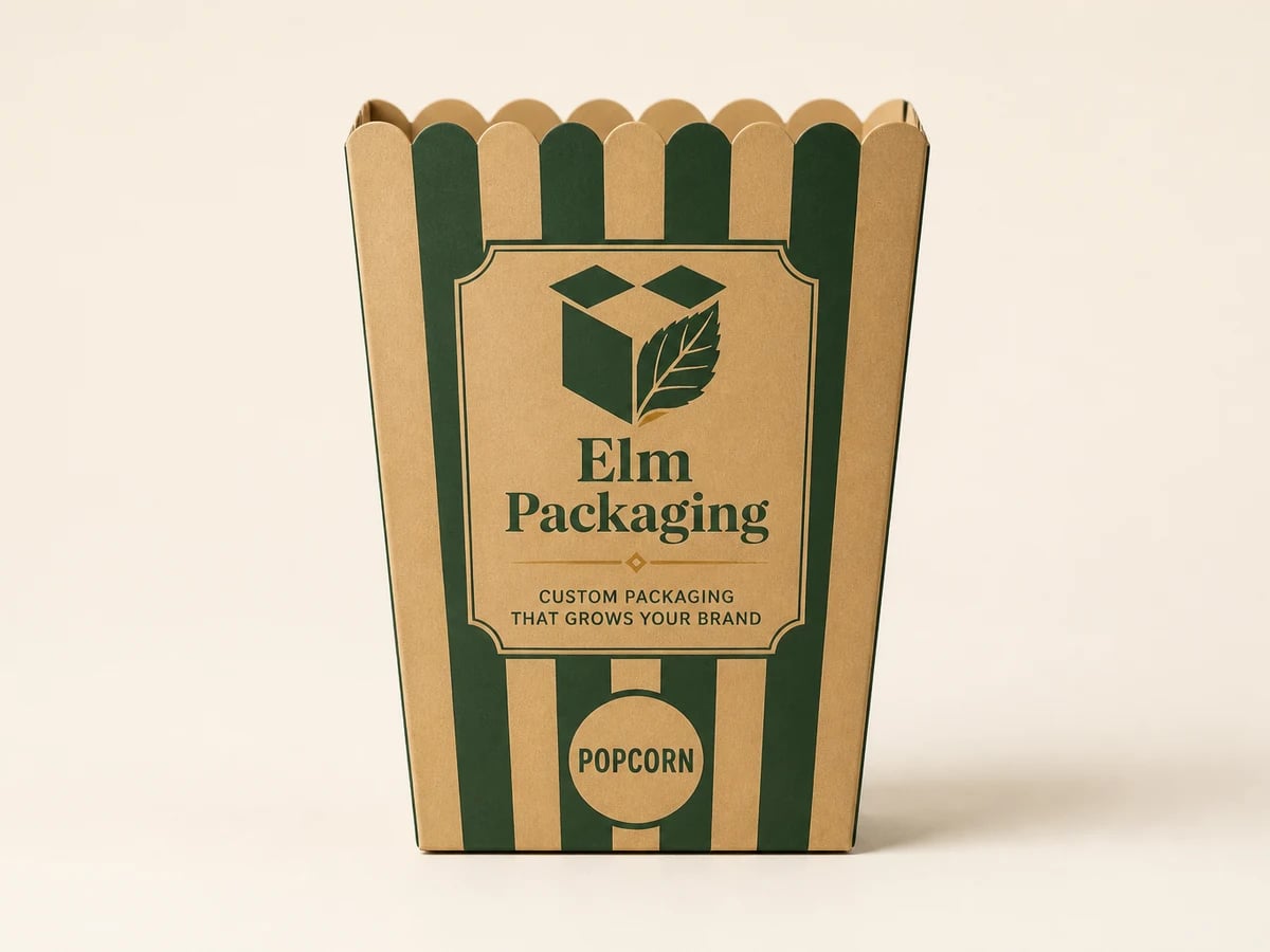 Custom Popcorn Boxes with custom brand printing