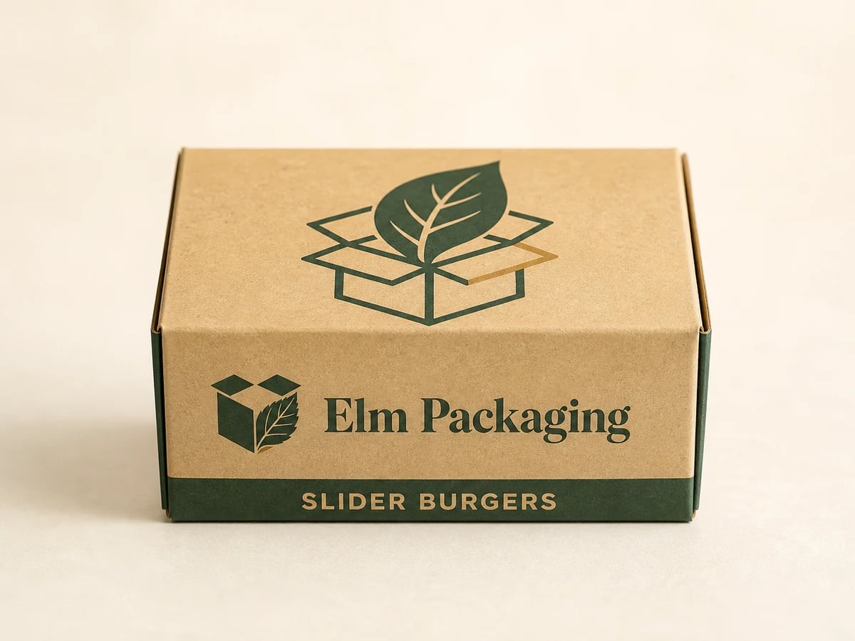 Custom Slider Burger Boxes with custom brand printing
