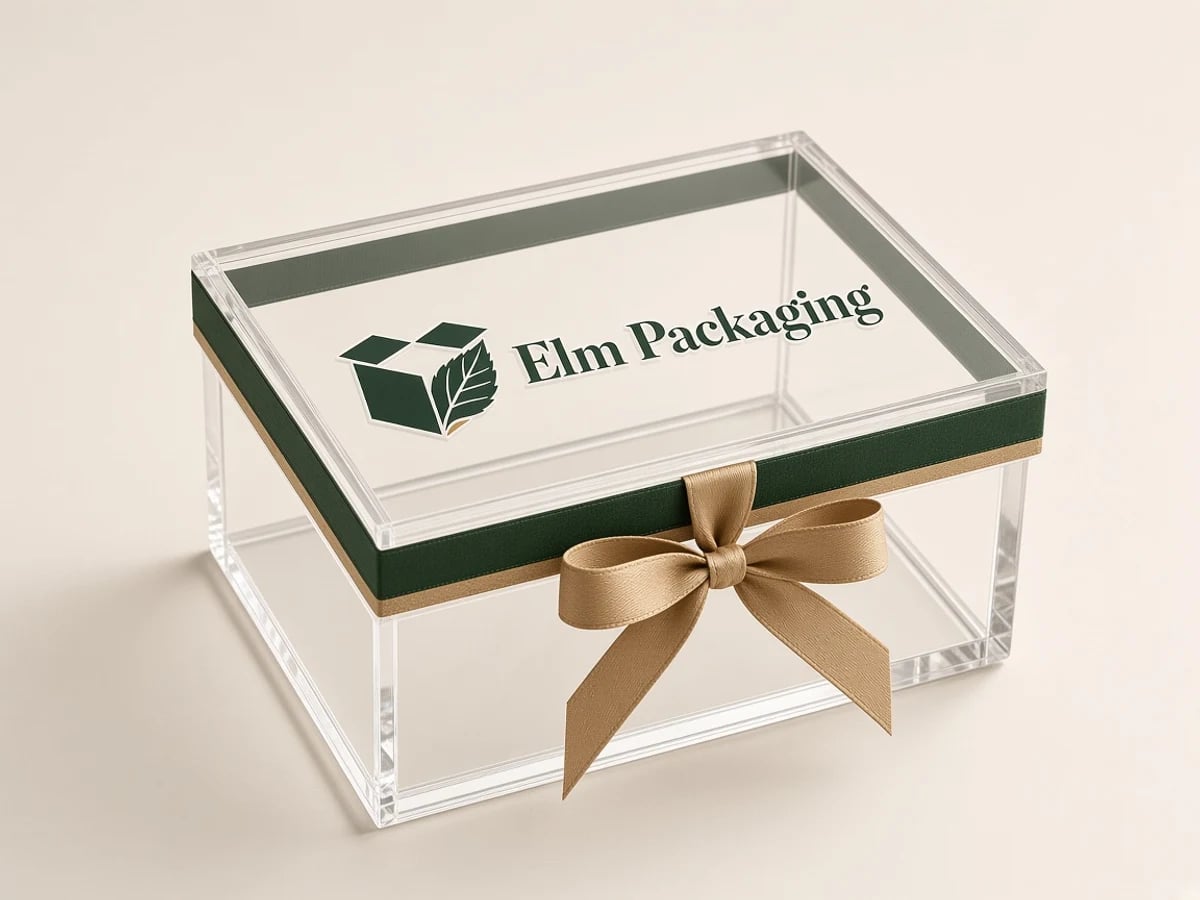 Custom Transparent Gift Boxes with custom brand printing