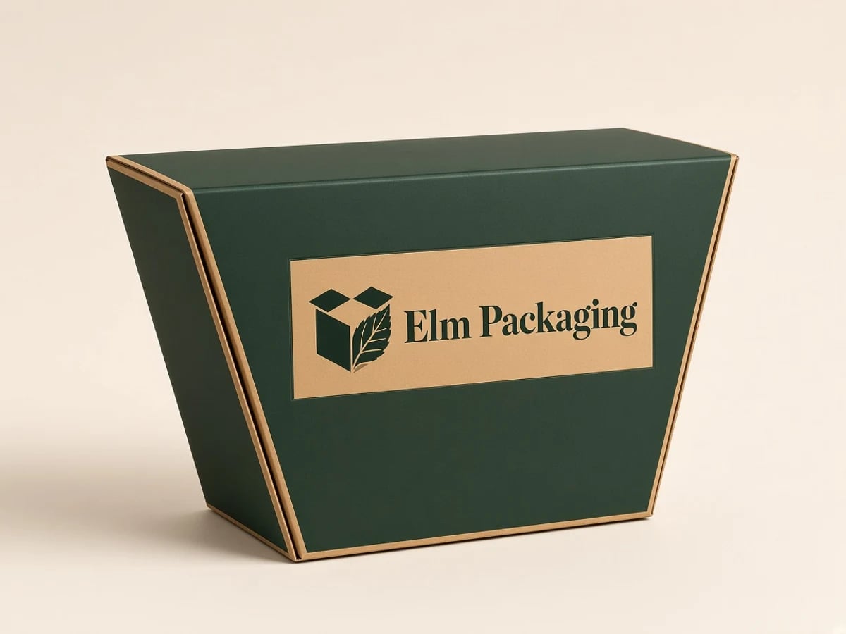 Custom Trapezoid Gift Boxes with custom brand printing