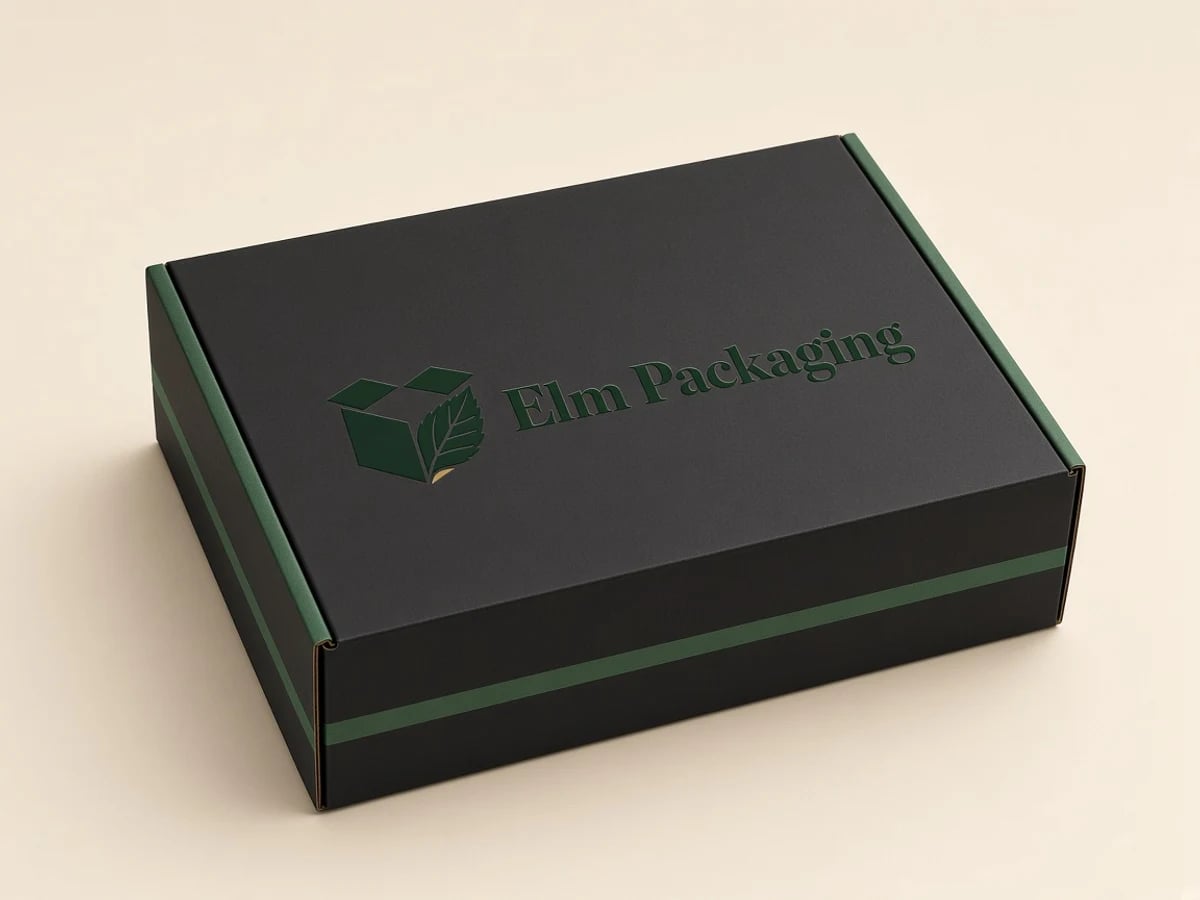 Custom Black Kraft Boxes with custom brand printing