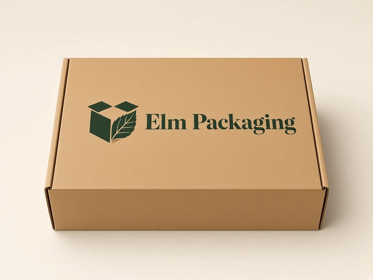 Custom Kraft Apparel Packaging with custom brand printing