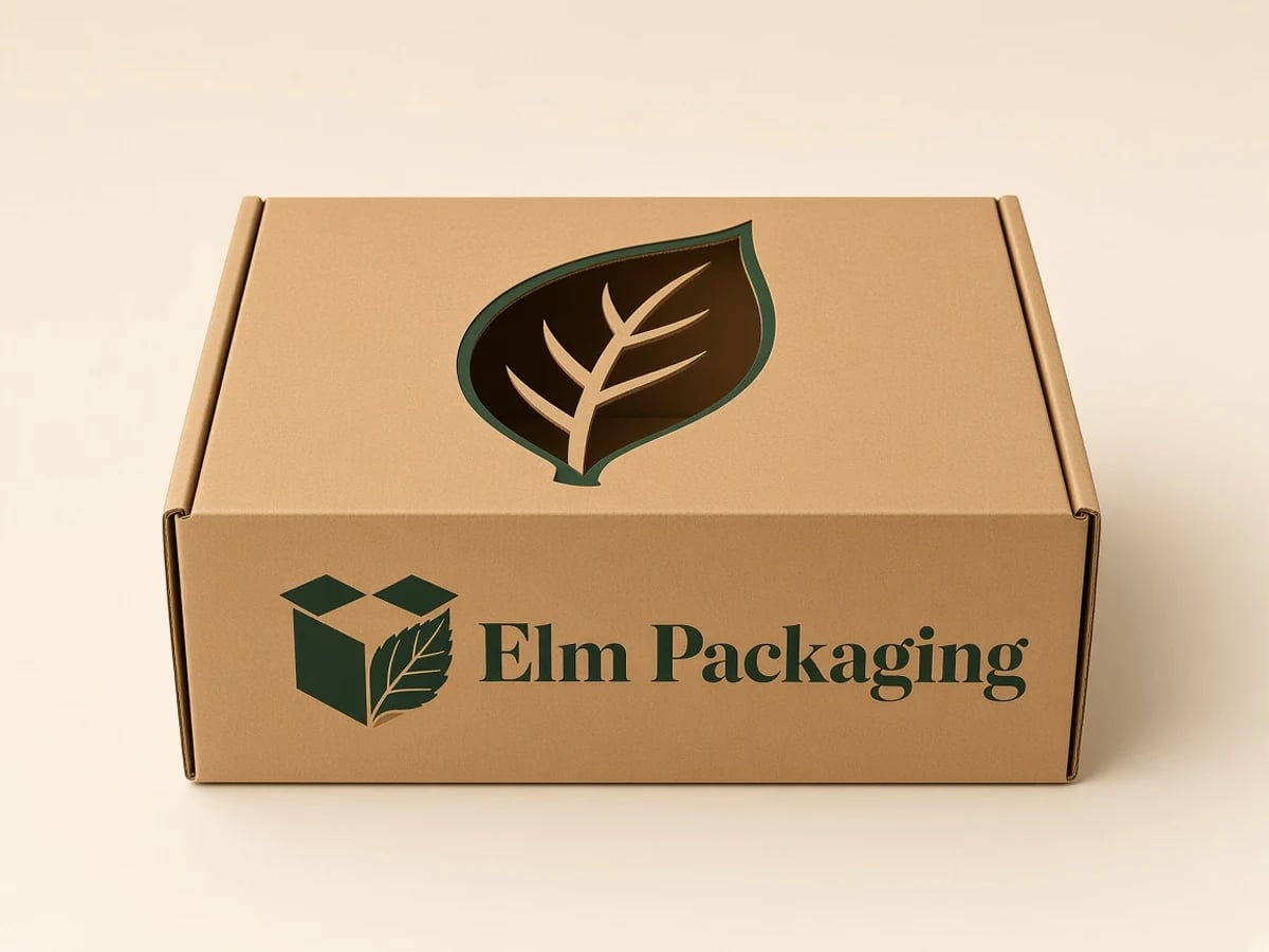 Custom Kraft Boxes with Die Cut with custom brand printing