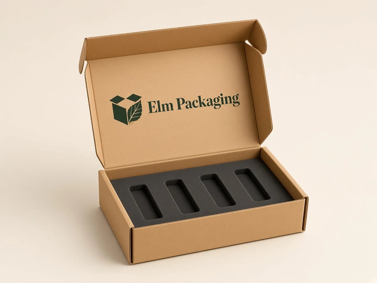 Custom Kraft Earring Boxes with custom brand printing