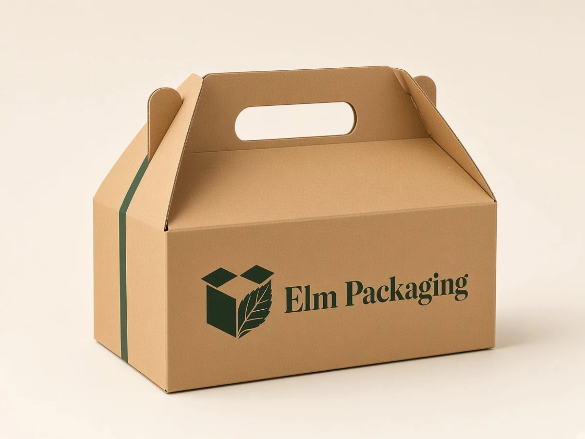 Custom Kraft Fruit Packaging with custom brand printing