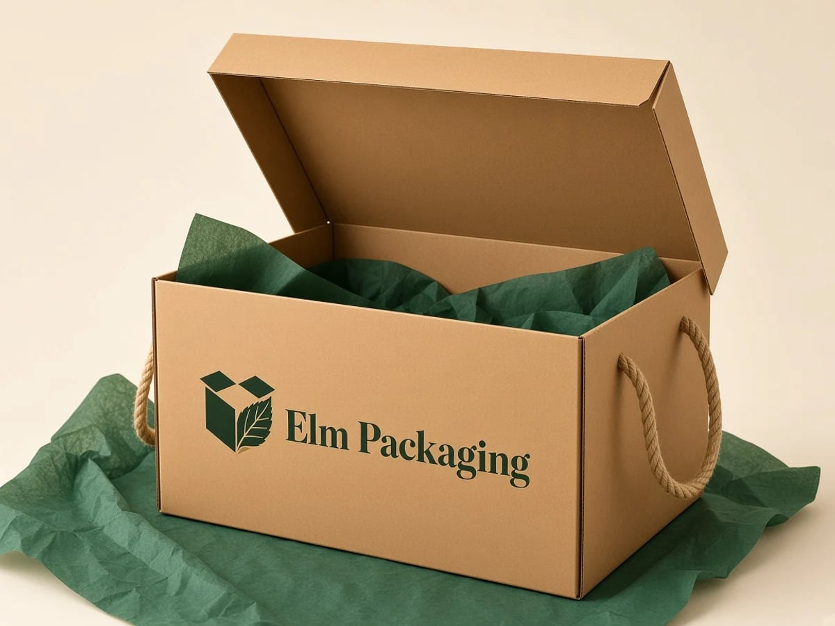 Custom Kraft Hamper Boxes with custom brand printing