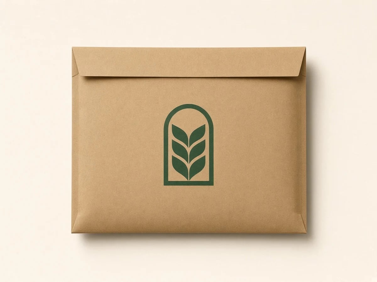 Custom Kraft Mailing Envelopes with custom brand printing