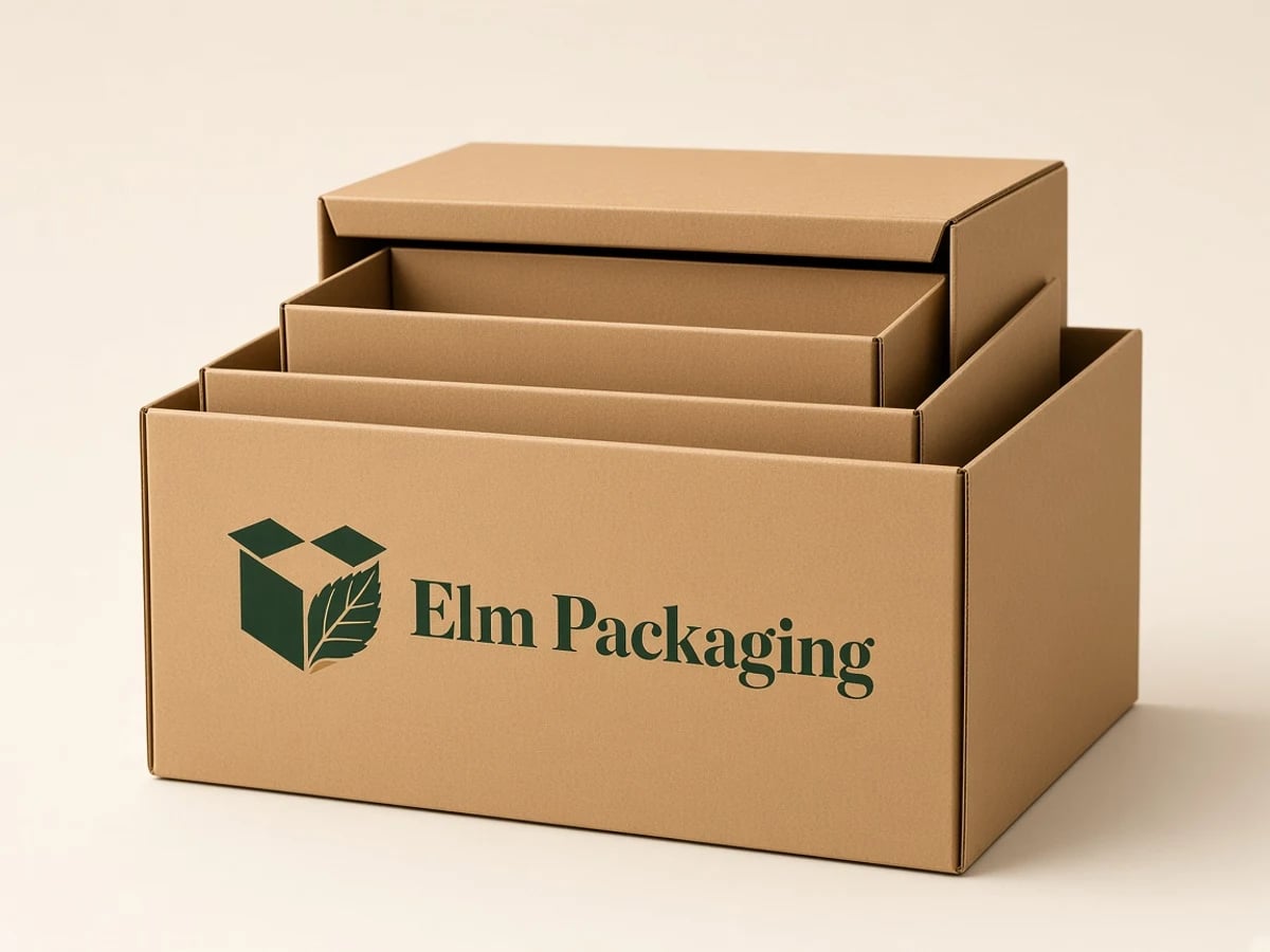 Custom Kraft Nesting Boxes with custom brand printing