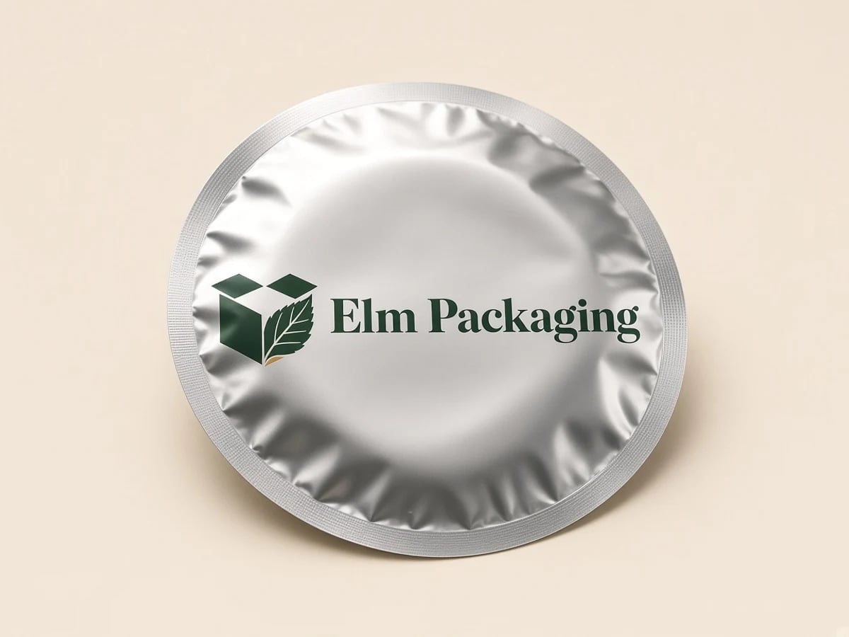 Custom Circle Mylar Bags with custom brand printing