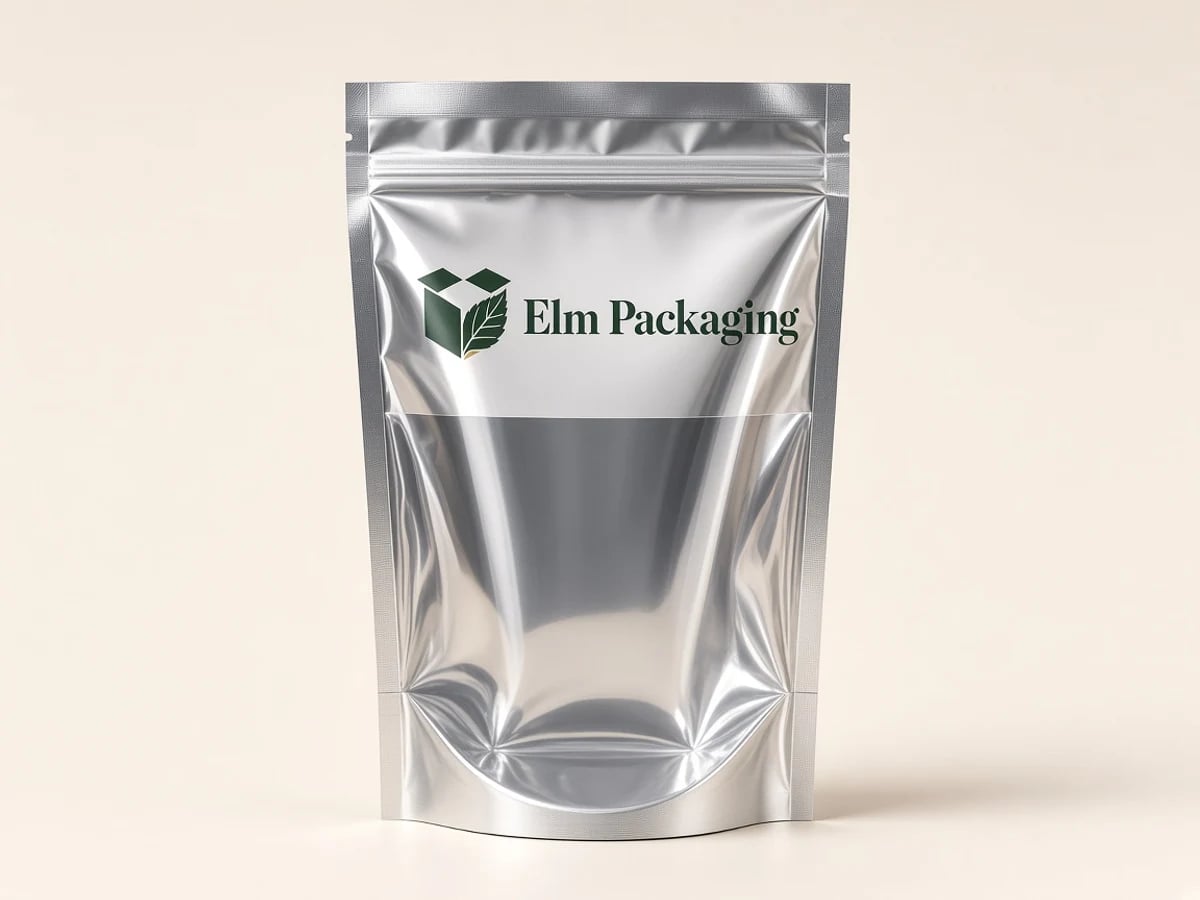 Custom Foil Mylar Pouch Bag with PVC window with custom brand printing