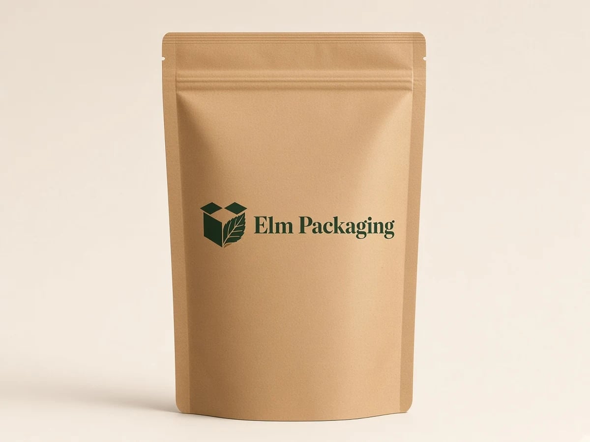 Custom Kraft Mylar Bags with custom brand printing