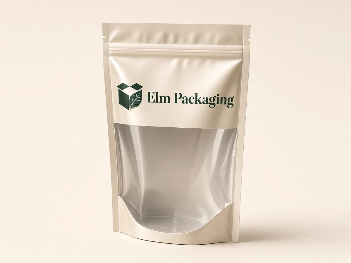 Custom Window Mylar Bags with custom brand printing