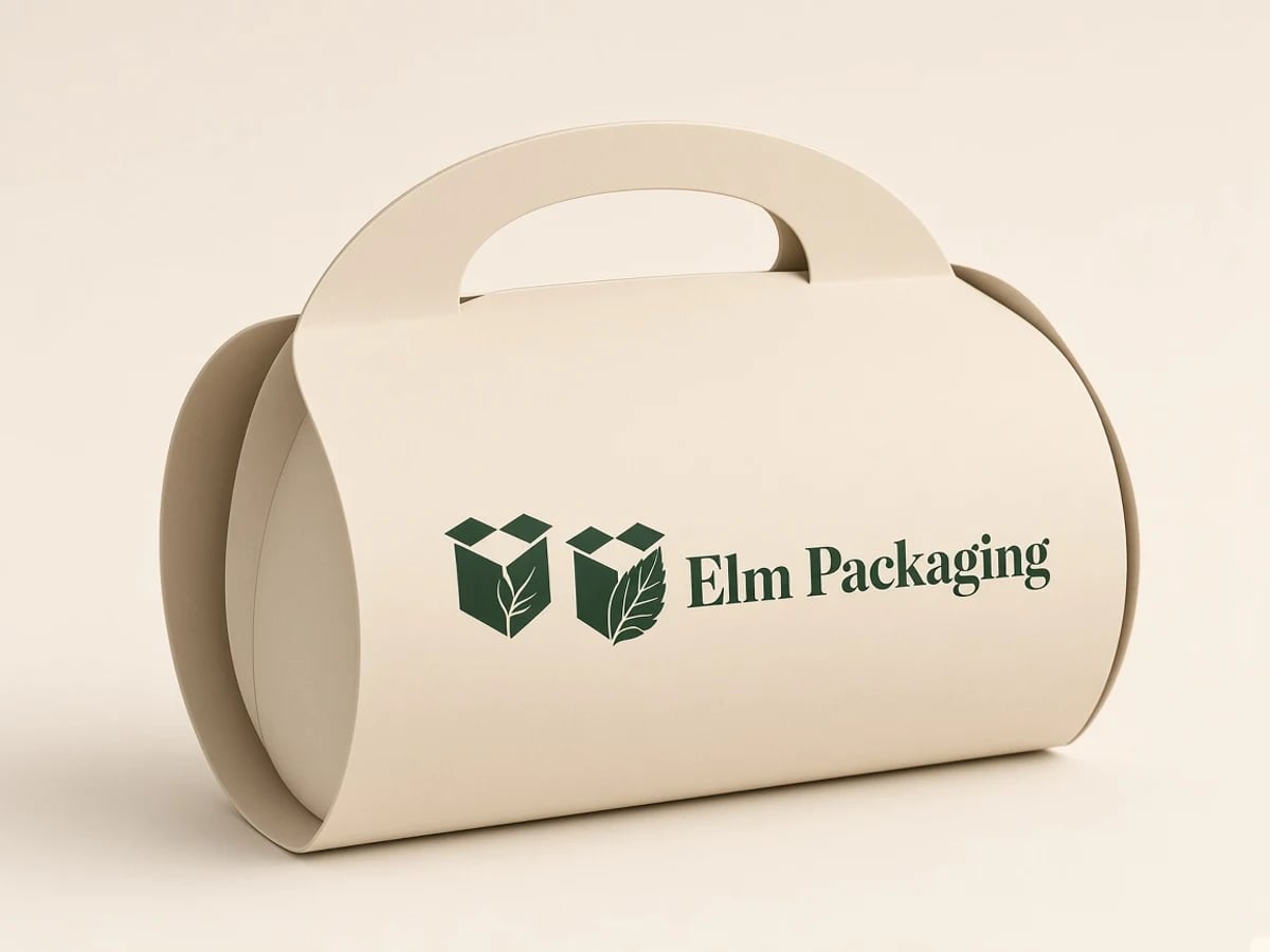 Custom Pillow Boxes with Handle with custom brand printing
