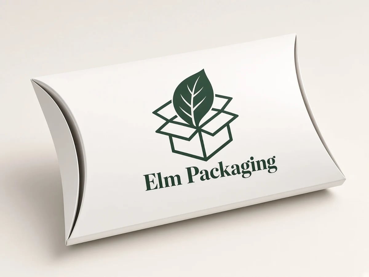 Custom White Pillow Boxes with custom brand printing