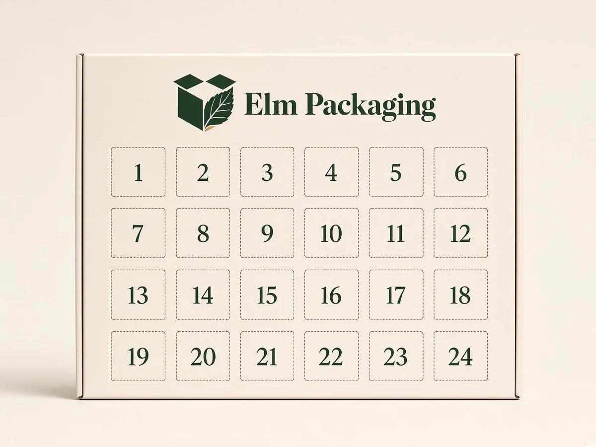 Custom Advent Calendar Boxes with custom brand printing