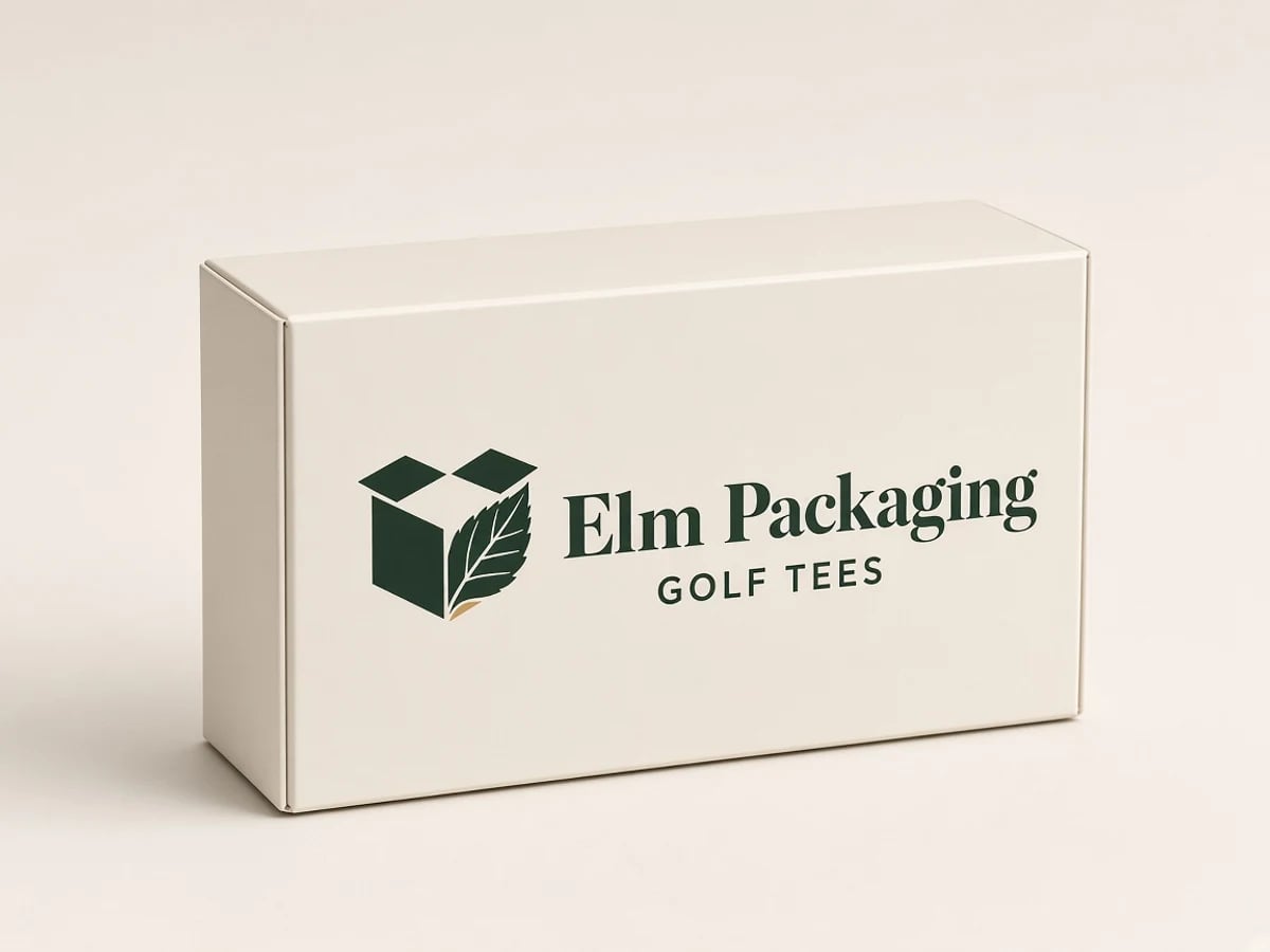 Custom Golf Tee Packaging with custom brand printing
