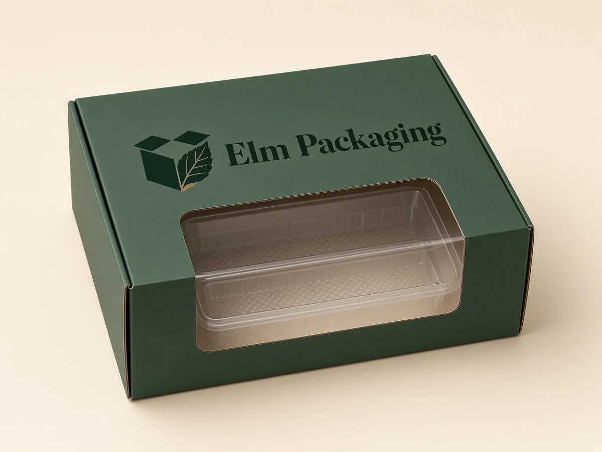 Custom Window Die Cut Insert Boxes with custom brand printing