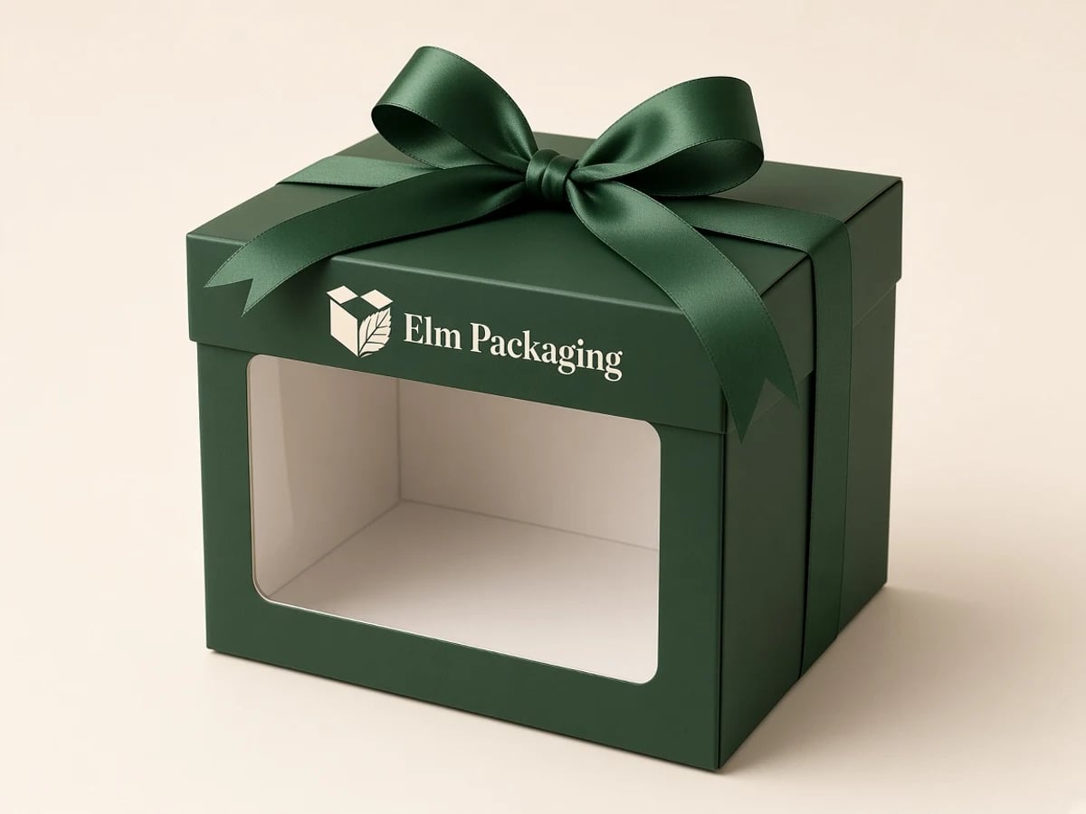 Custom Window Tie Boxes with custom brand printing