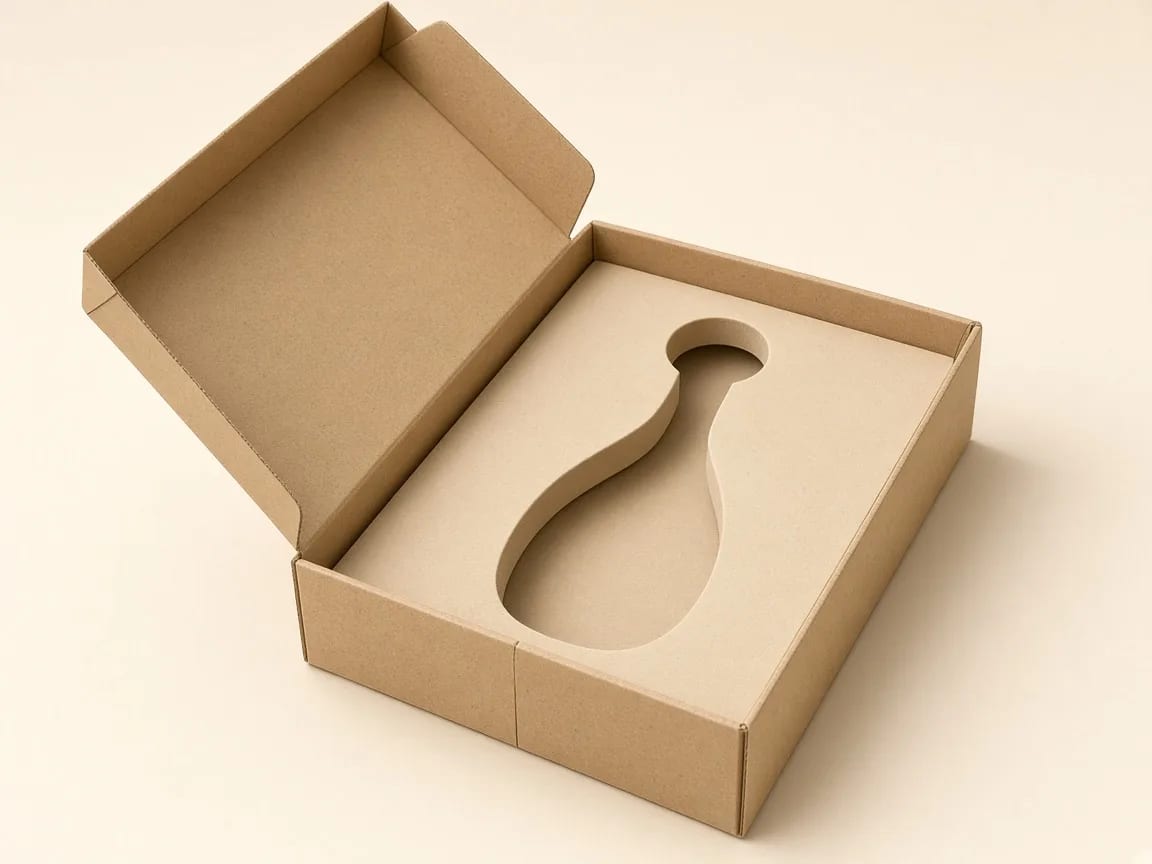 Custom-sized box with insert holding the product snugly