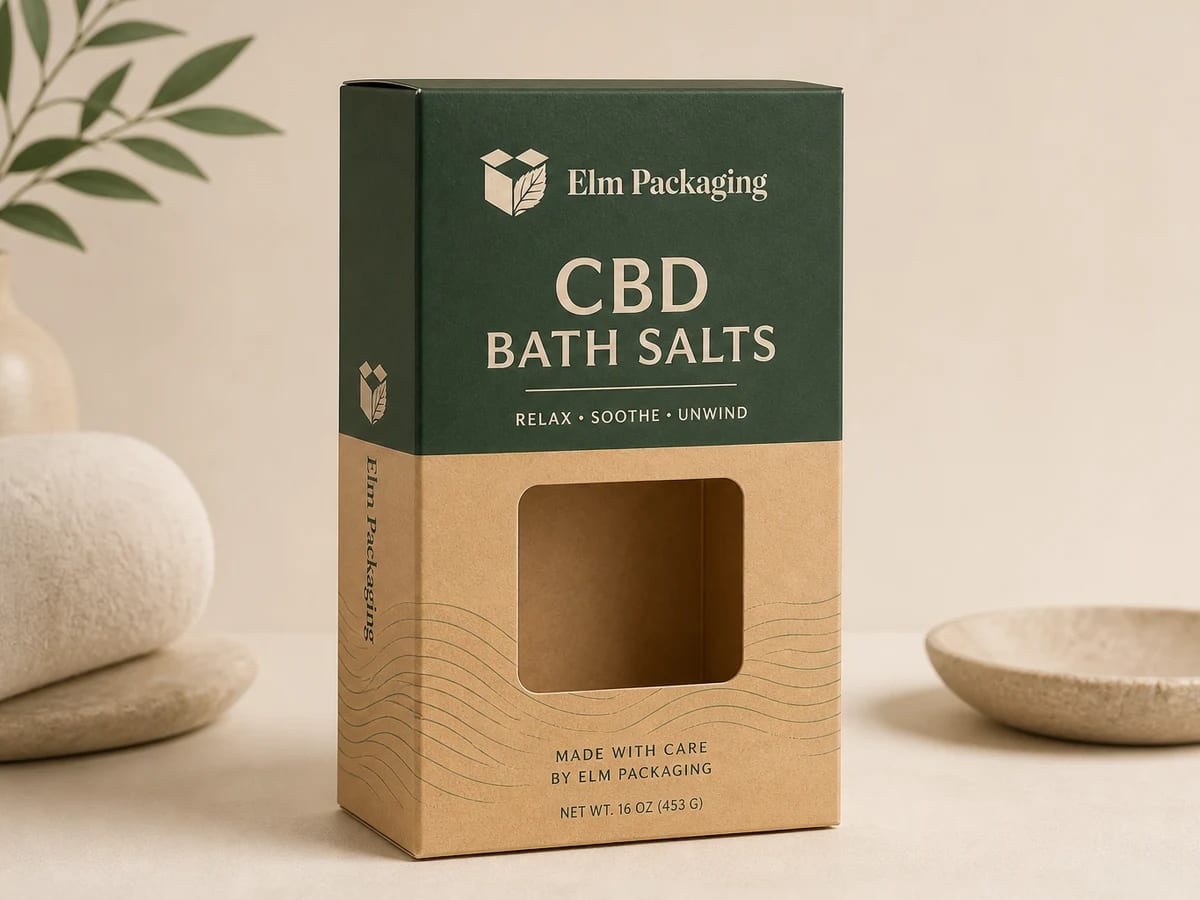 Custom CBD Bath Salt Boxes
